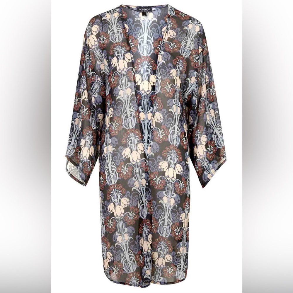 Topshop Floral Print Kimono